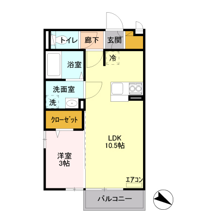 ベルウィルSの間取り