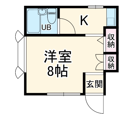 ローズアパートQ43の間取り