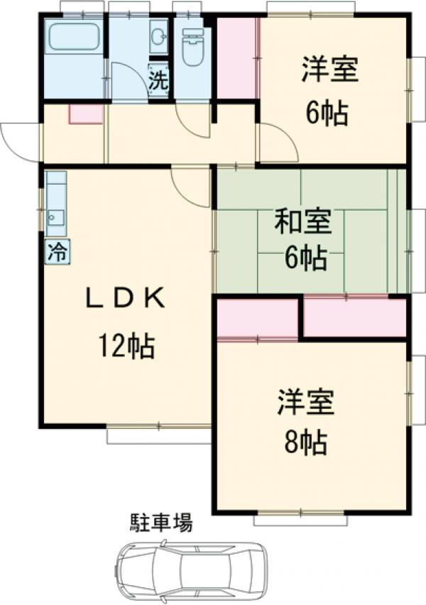 ブリージングタウン百草園K4の間取り