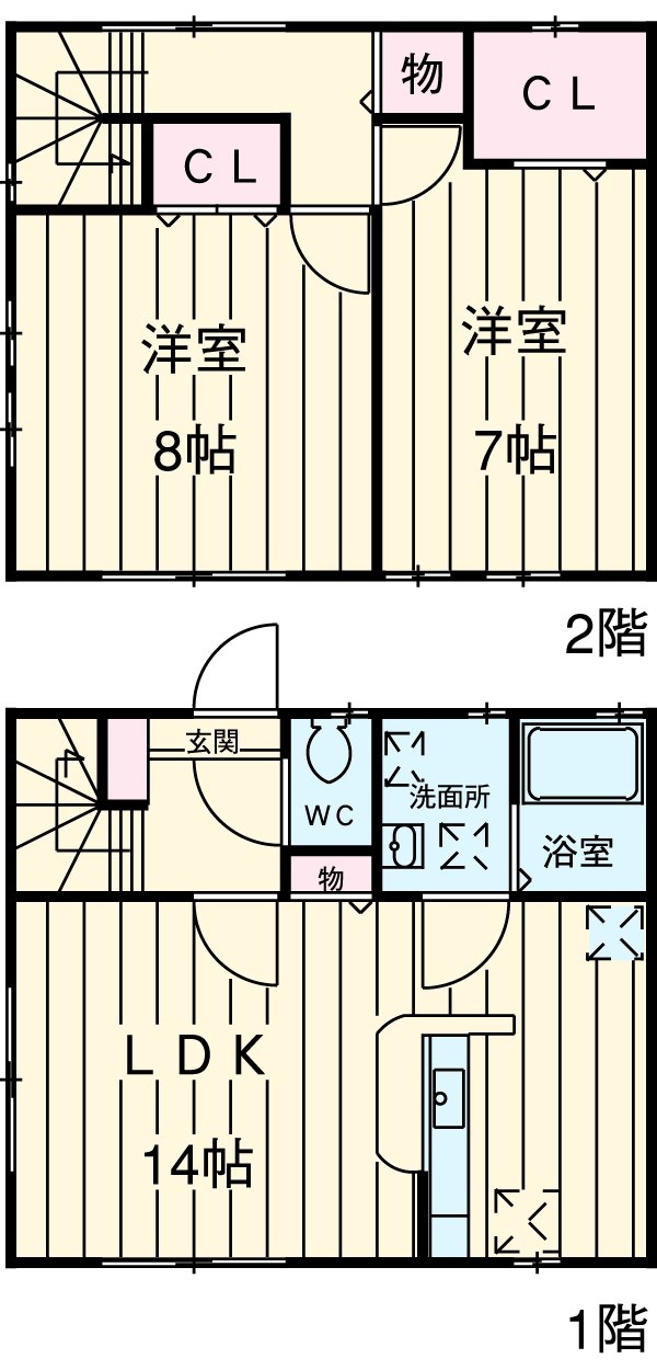 チックフリックの間取り