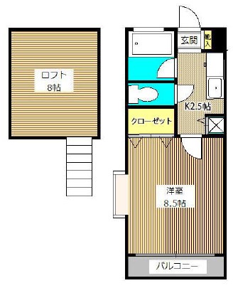 ハピネス行徳の間取り