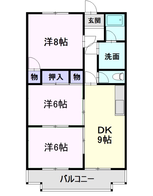 藤塚ハイツの間取り