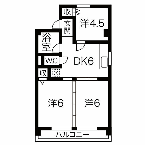 Court八家 (コートヤツヤ)の間取り