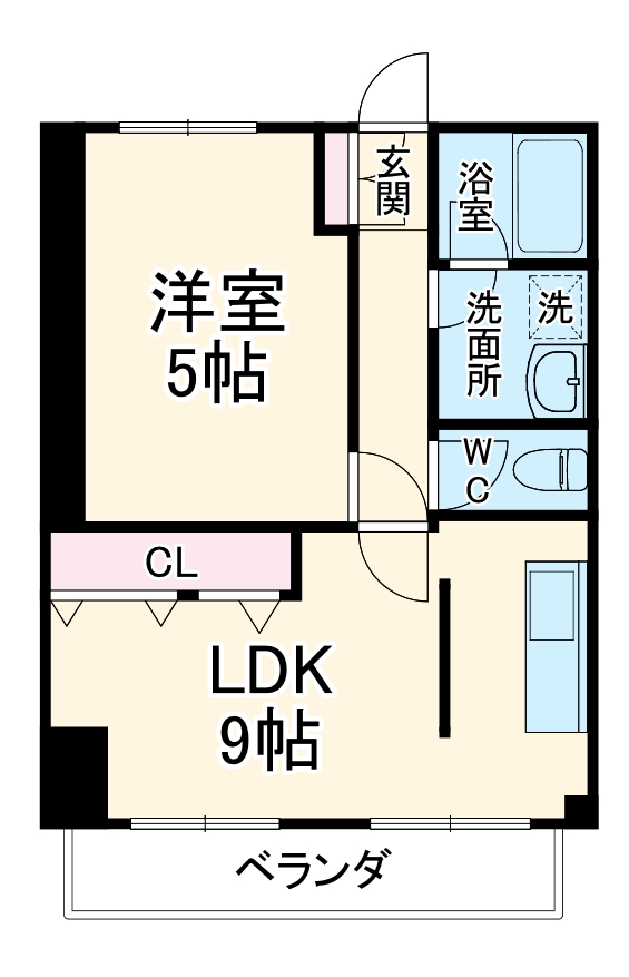 プロミネント岩塚の間取り