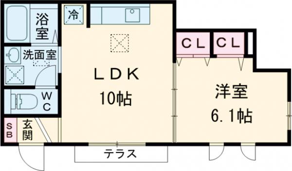 テウス桜新町の間取り
