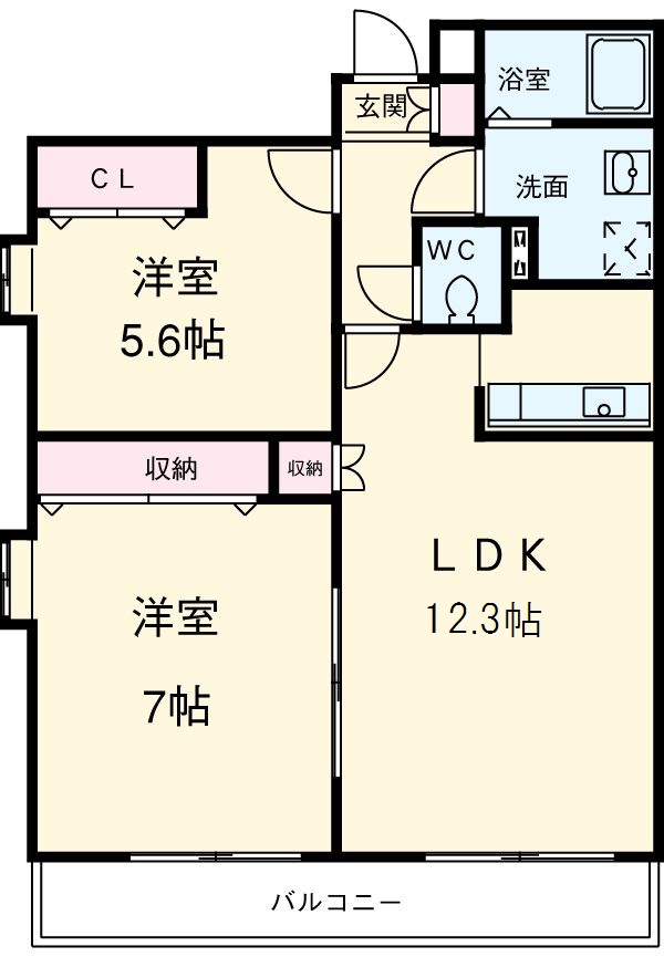 グランドハイツ妙典の間取り