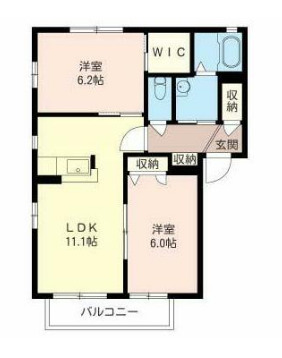 クレージュⅢの間取り