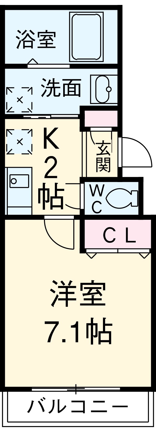 ラフィーネ志賀本通の間取り