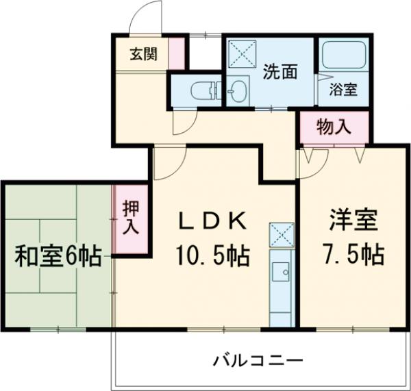シルクトゥリー Aの間取り