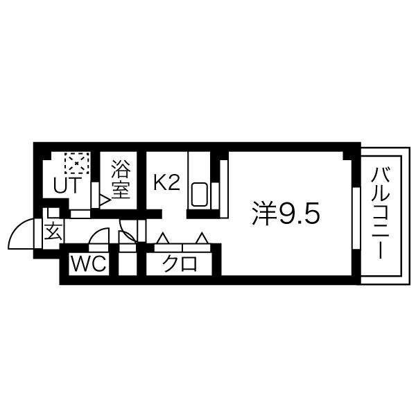 プチメゾン稲生の間取り