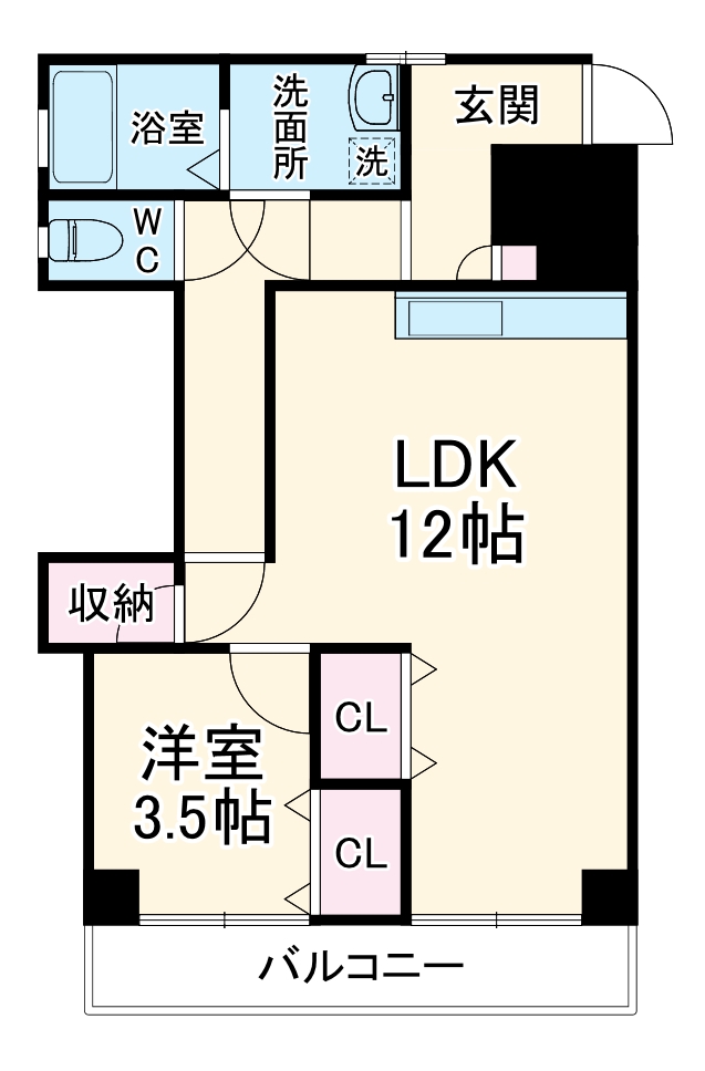 はやしビジデンスの間取り