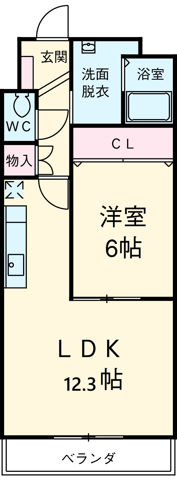 ヒルズ楠北の間取り