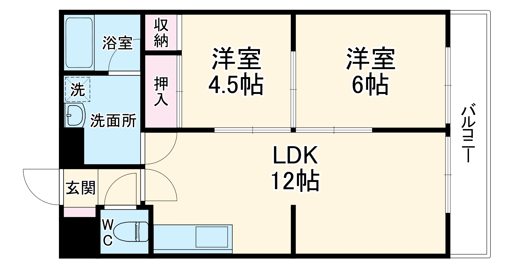 コーポ広栄の間取り