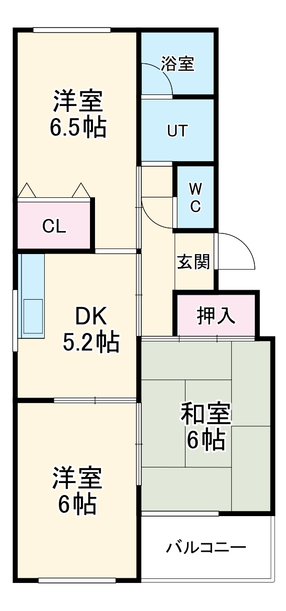 メゾンドアインの間取り