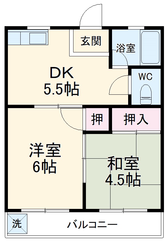 コーポ高松苑の間取り