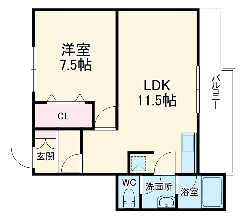 松原マンションの間取り