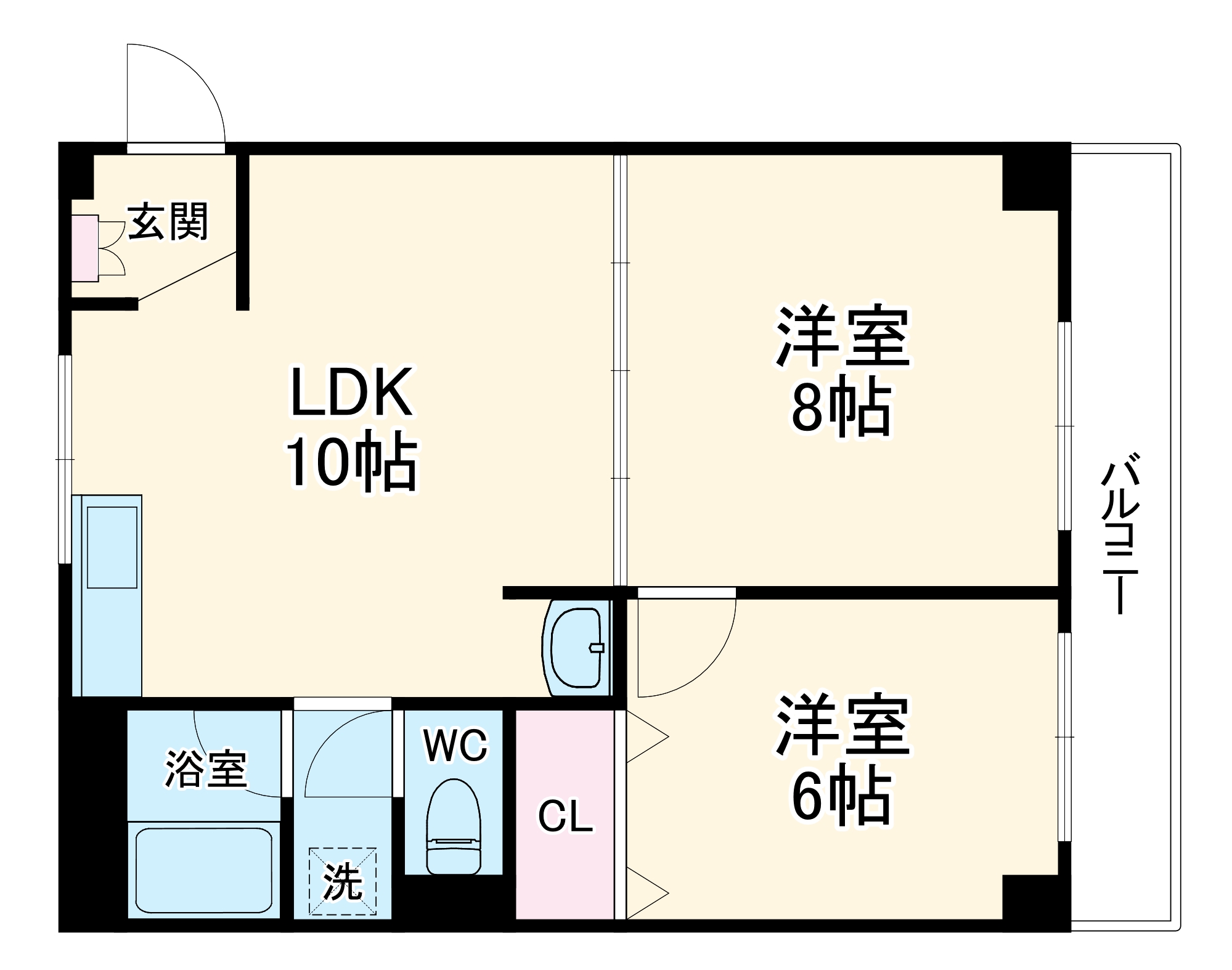 松原マンションの間取り