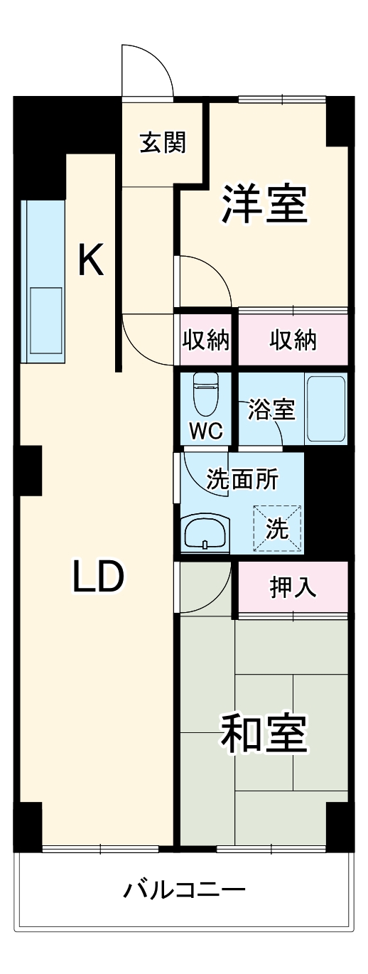ルネ行徳の間取り