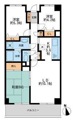 ウィステーリア二俣川の間取り