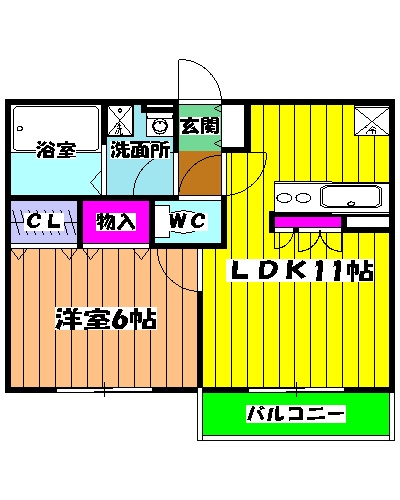 メゾンヴェール徳住の間取り