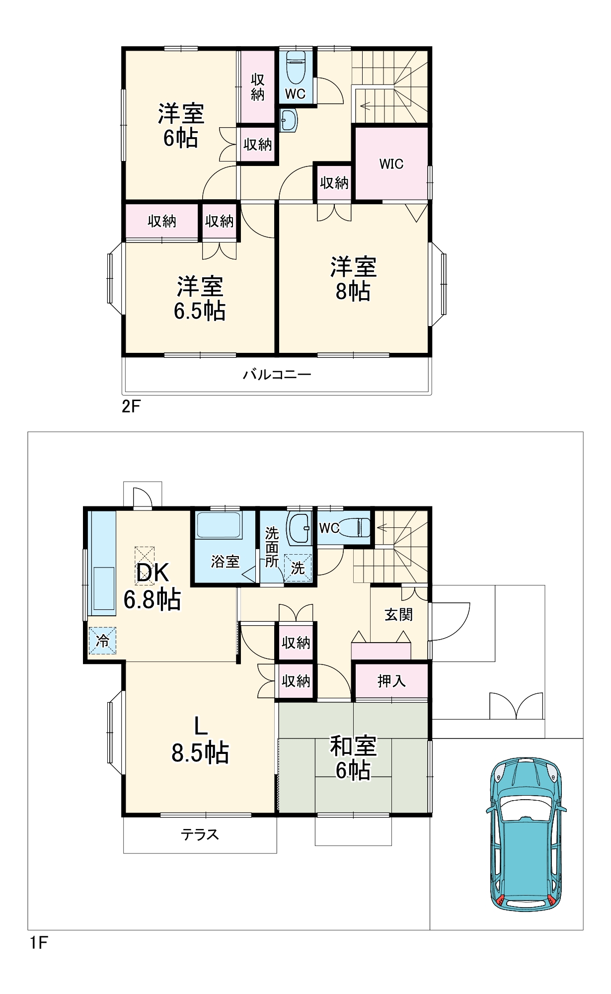 藤が丘吉浜邸の間取り
