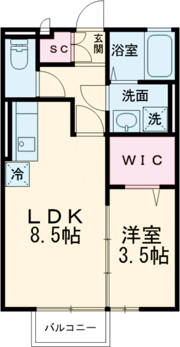 モナリエ平山の間取り