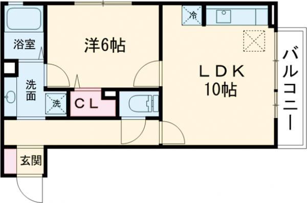 セジュール　ヒロ・203号室の間取り