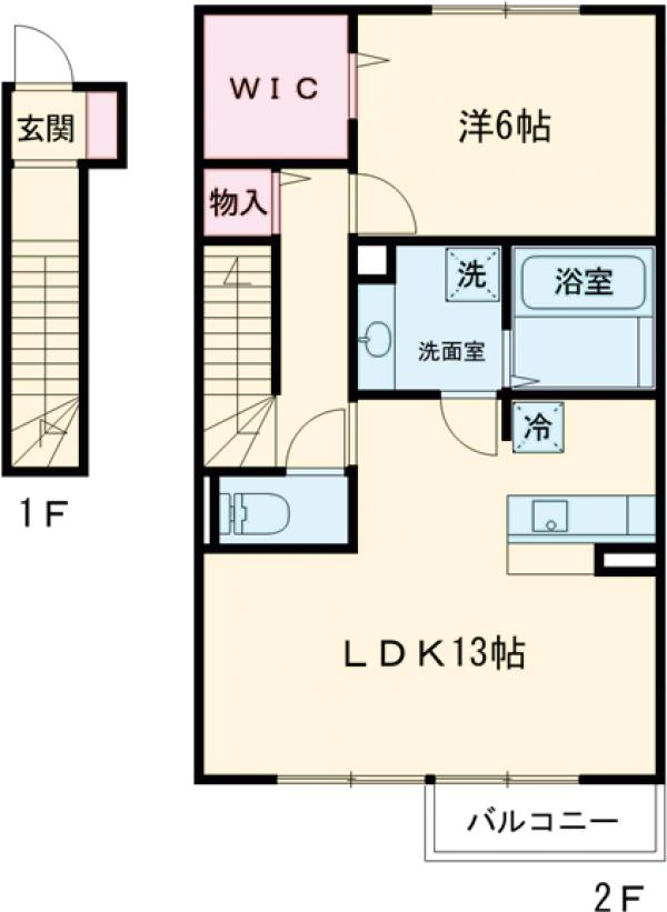 ソレアード B棟の間取り