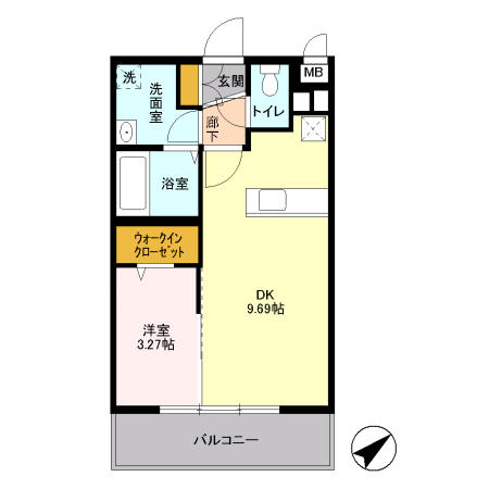 アイリスコート七右衛門の間取り
