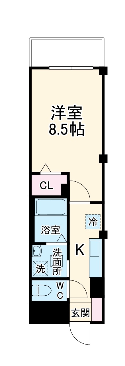 GENOVIA原木中山(ジェノヴィア原木中山)の間取り