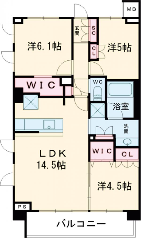 ライトテラス世田谷砧の間取り