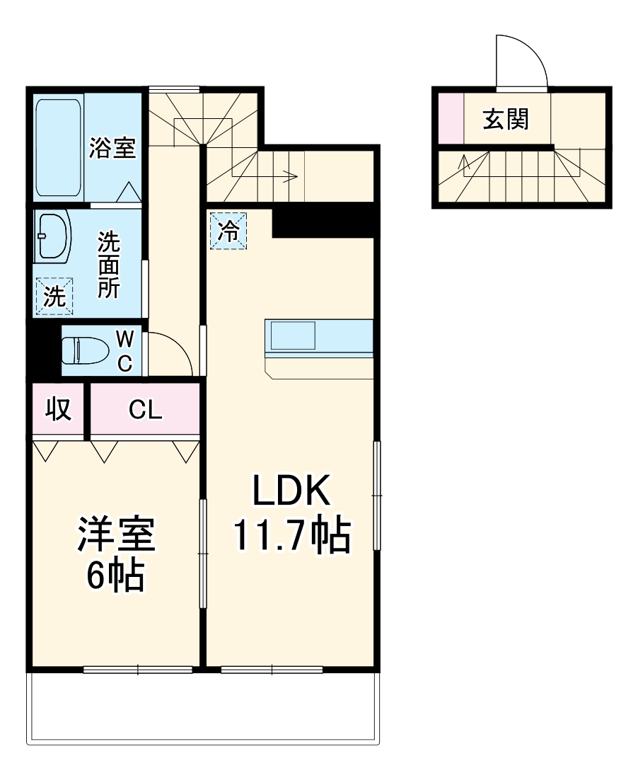 キャレフルールの間取り