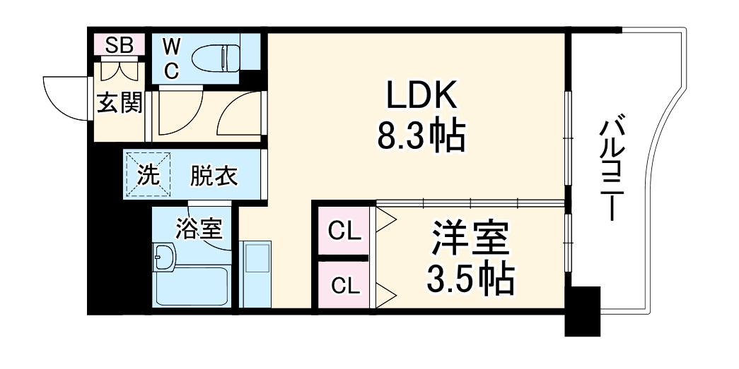 X-OVER21覚王山の間取り