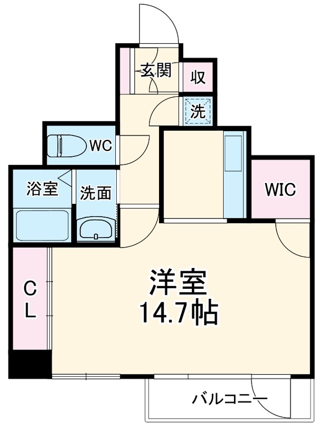 セントレイクセレブ徳川の間取り
