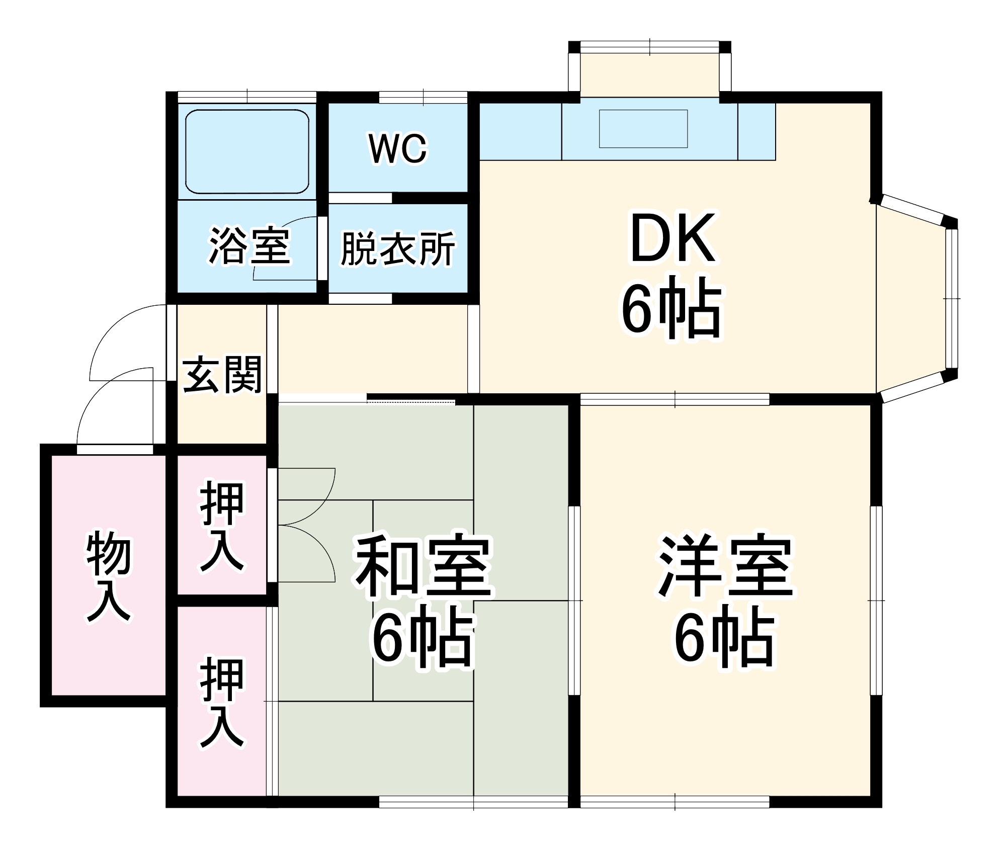 サツキハイツの間取り