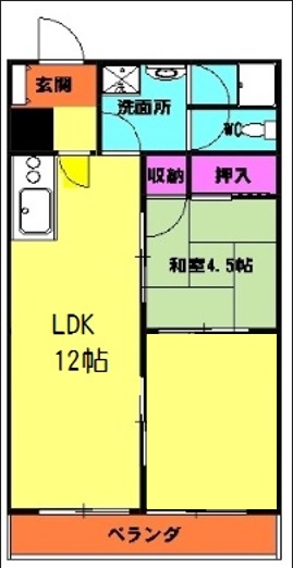 マンション堤の間取り