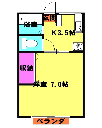 シティハイムナカヤマの間取り