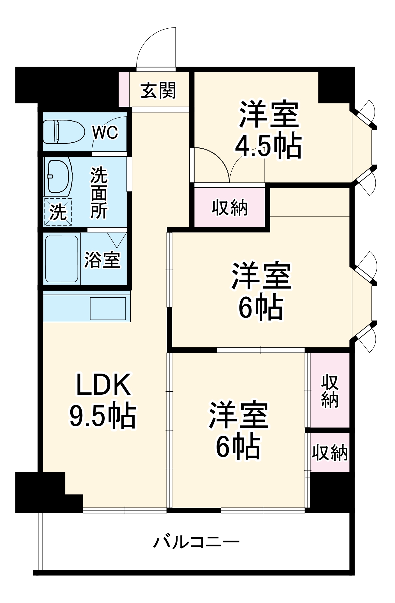 サンハイツ大和第２の間取り