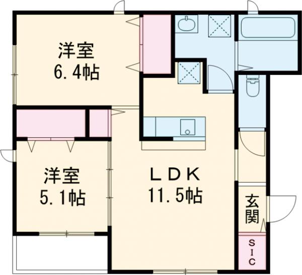 ウェリナの間取り