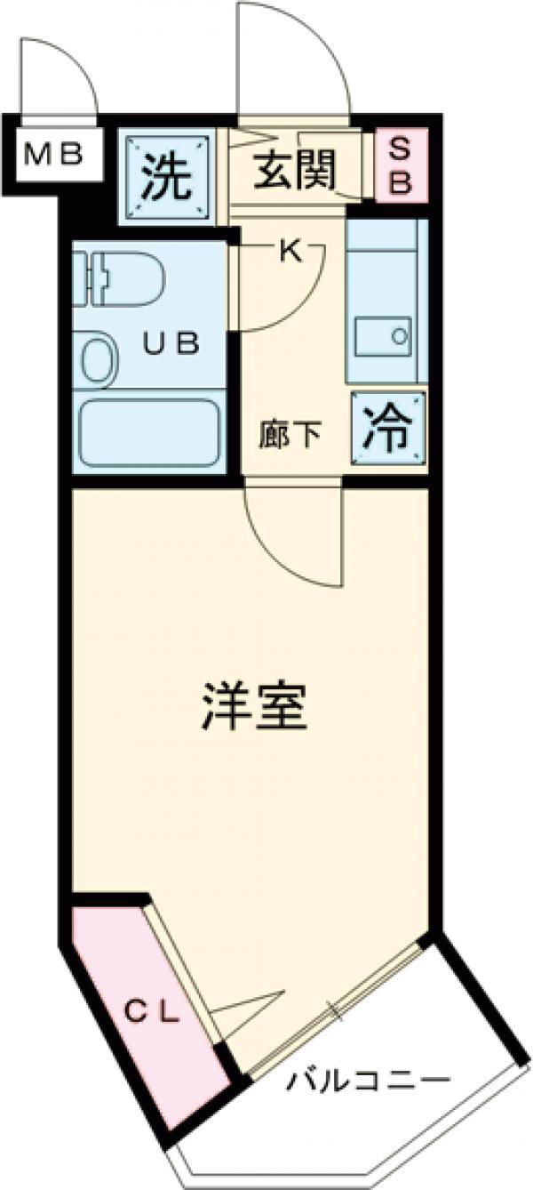 フェニックス芦花公園駅前壱番館・307号室の間取り