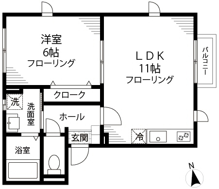 メローハウスの間取り