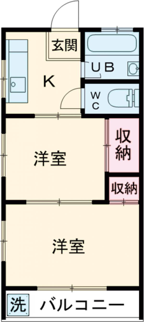 コーポ上原の間取り