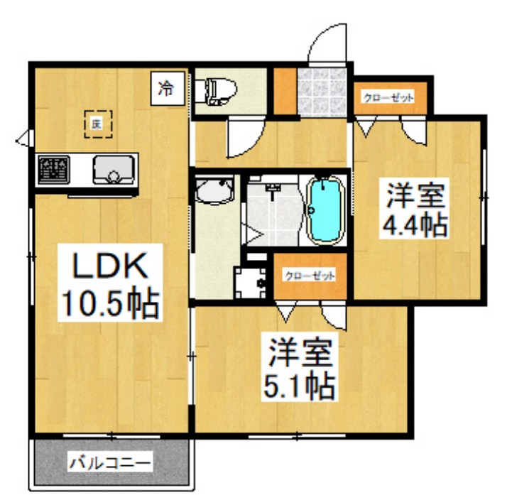 インペリアルの間取り