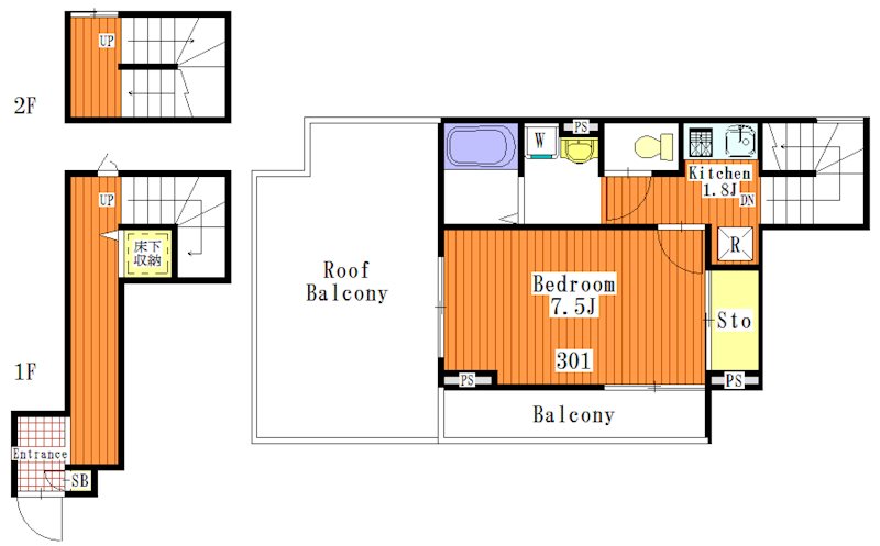 ネオコーポフロラⅠの間取り