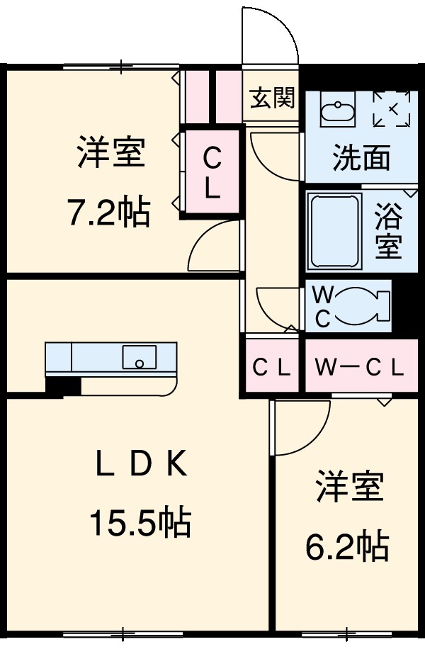 ロテュス エタンの間取り