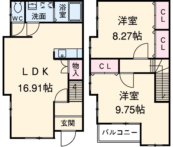 ファビージョージアン・イーストの間取り