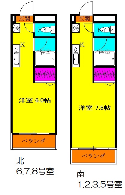 プラチナコート52番館の間取り