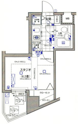 日神デュオステージ笹塚西館の間取り