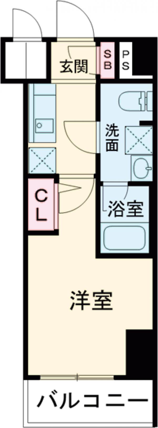 メインステージ北千住Ⅳ・208号室の間取り