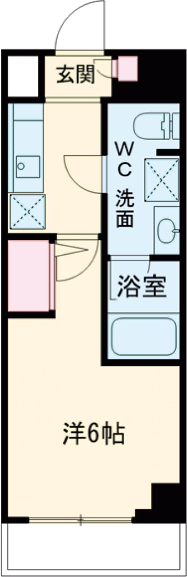 メインステージ北千住Ⅳ・708号室の間取り